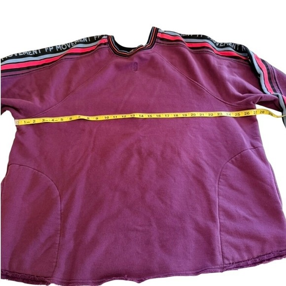 Free People Movement Birdie Sweatshirt Womens L Purple FP Movement Pockets - Picture 7 of 13